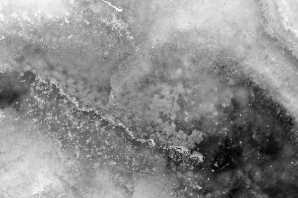 Black White Background Crystals Surface Macro Closeup — Stock Photo, Image