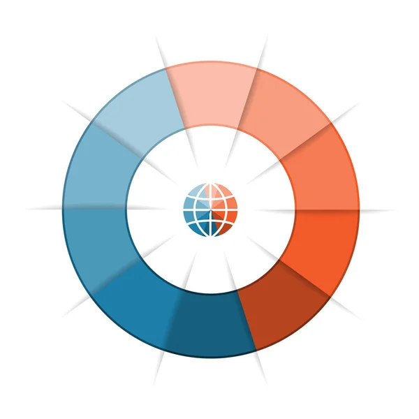 Template Ring Infográficos Pode Ser Usado Para Opções Número Passos — Fotografia de Stock