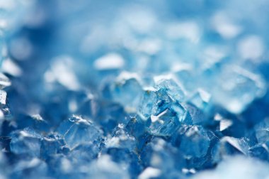Güzel doku mavi kristaller. Mineral onun doğal arka plan bulanık. Kış güzel arka plan. Makro.