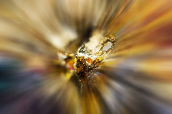 Abstract Fantastic Background Magic Stone Golden Metal Sun Beams Symbol — Stock Photo, Image
