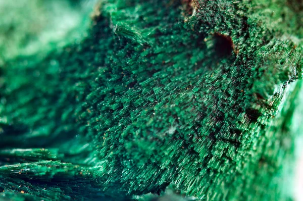 Verde Bellissimo Sfondo Minerale Naturale Malachite Macro — Foto Stock