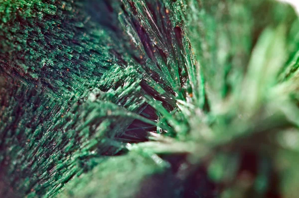 Verde Bellissimo Sfondo Minerale Naturale Malachite Macro — Foto Stock