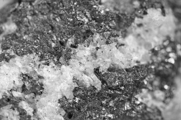 Abstracte zwart-witte achtergrond. Textuur natuurlijke mineralen. C — Stockfoto