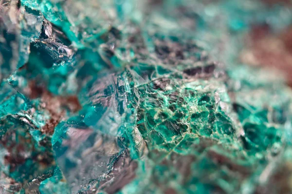 Türkis natürliche Textur aus natürlichem Material. Kristalle. Makro — Stockfoto