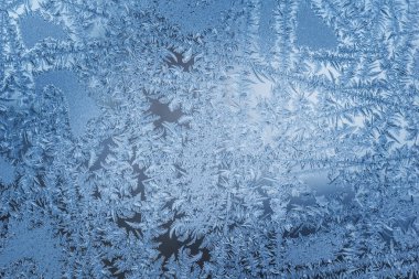 Ayaz doğal desen kış pencere yakın çekim