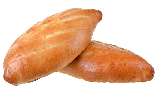 白地に隔離された甘いパン — ストック写真