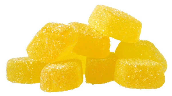 Stack fruit yellow candy — Stock Photo, Image