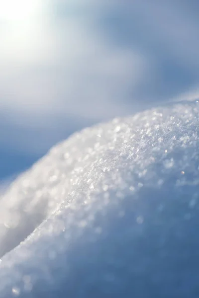 Makro tło tekstura śnieżynka świeży — Zdjęcie stockowe