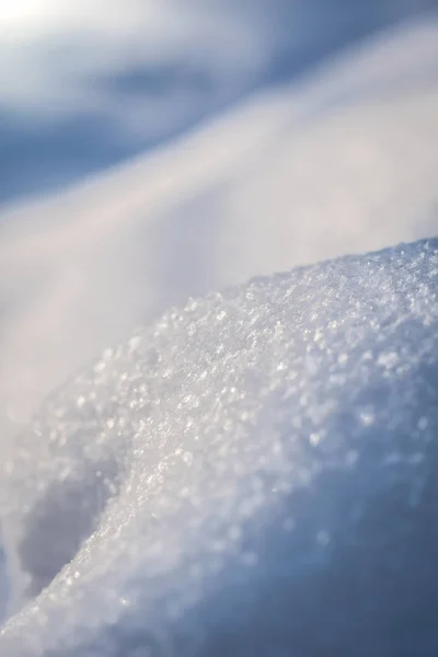 新鲜雪花纹理的宏观背景 — 图库照片