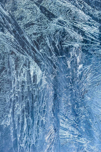 冰玻璃自然图案 — 图库照片