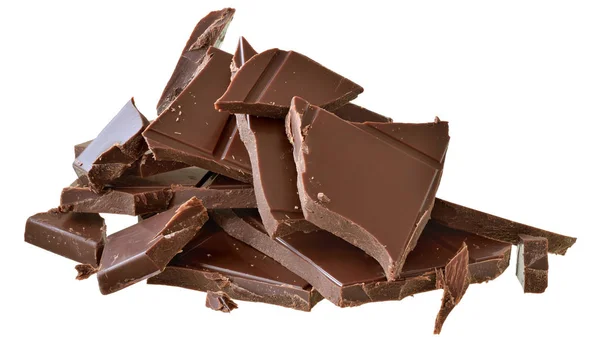 分離されたチョコレートのキューブ — ストック写真
