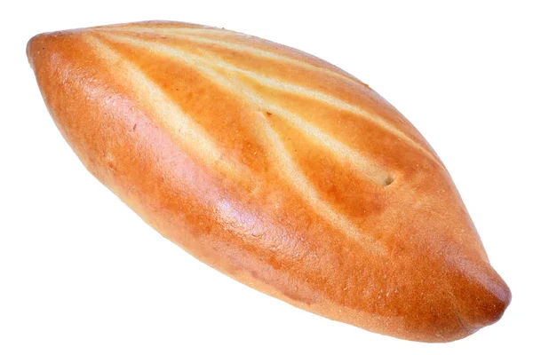 Pão doce com enchimento isolado — Fotografia de Stock