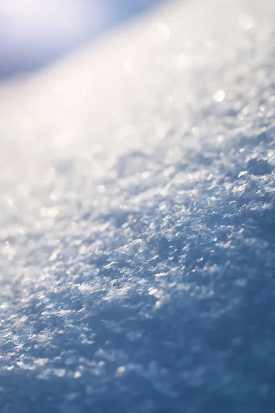 Macro sfondo di fresca texture fiocco di neve — Foto Stock