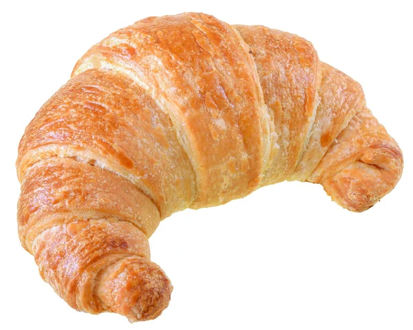 Croissant de pastelaria francesa isolado — Fotografia de Stock