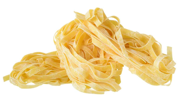 Fettuccine pasta Bon närbild på en isolerad — Stockfoto