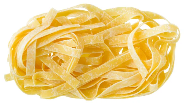 Fettuccine pasta Bon närbild på en isolerad — Stockfoto