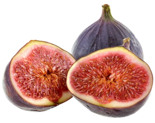 Sliced ������figs closeup isolated — 图库照片