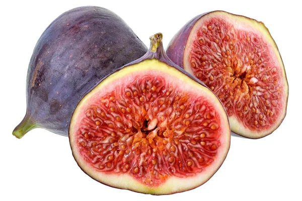 Cut ������figs close-up isolated — 图库照片