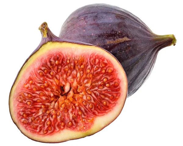 Cut ������figs closeup isolated — 图库照片