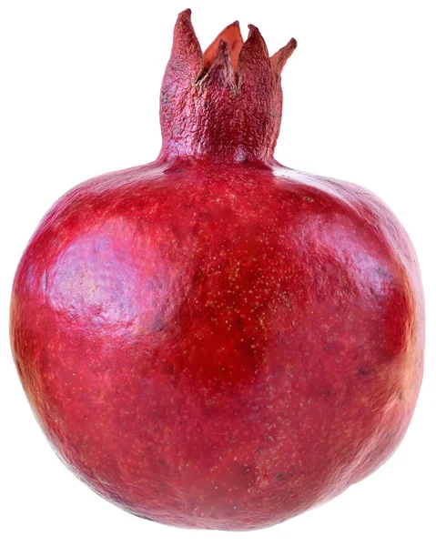 Zralé vlhké granátové jablko izolované — Stock fotografie