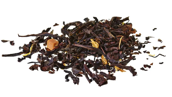 Herbata Oolong z karmelem zbliżenie izolowane — Zdjęcie stockowe