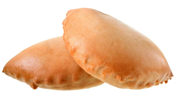 Süßes Brötchen Mit Füllung Isoliert Auf Weißem Hintergrund — Stockfoto