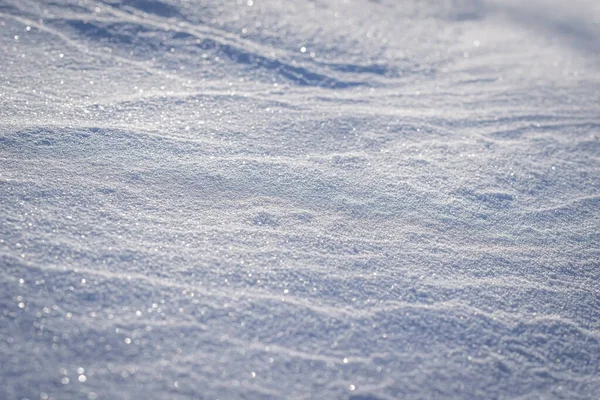 Makrohintergrund Frischer Schneeflocken Auf Einer Unschärfe lizenzfreie Stockbilder