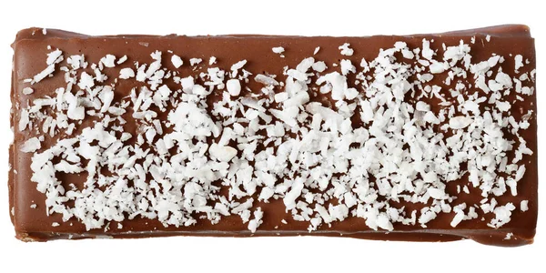 Çikolatalı Vanilyalı Dondurma Beyaz Arka Planda Izole Edilmiş — Stok fotoğraf