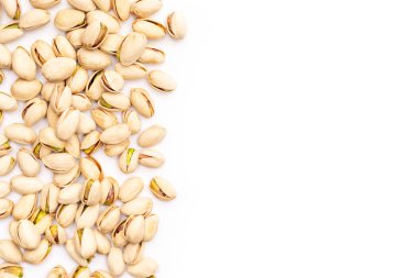 Beyaz arka plan manzaralı izole edilmiş fıstık. Uçak.