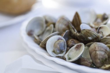 Deniz ürünleri midye deniz diyeti İspanya kithen tabağı 