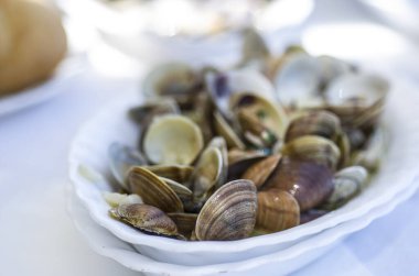 Deniz ürünleri midye deniz diyeti İspanya kithen tabağı 