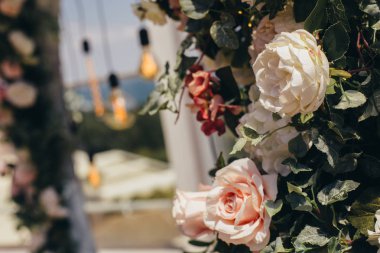 Düğün dekorasyon arka plan.