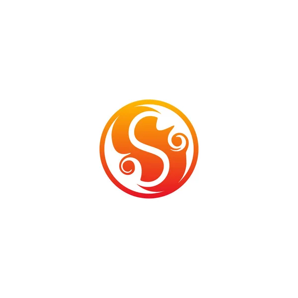 Abstrait Lettre Logo Design — Image vectorielle