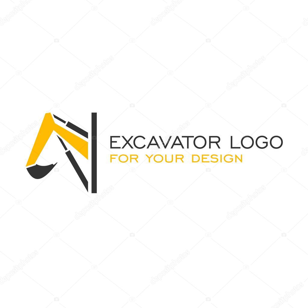 Excavator logo design, vector icons.