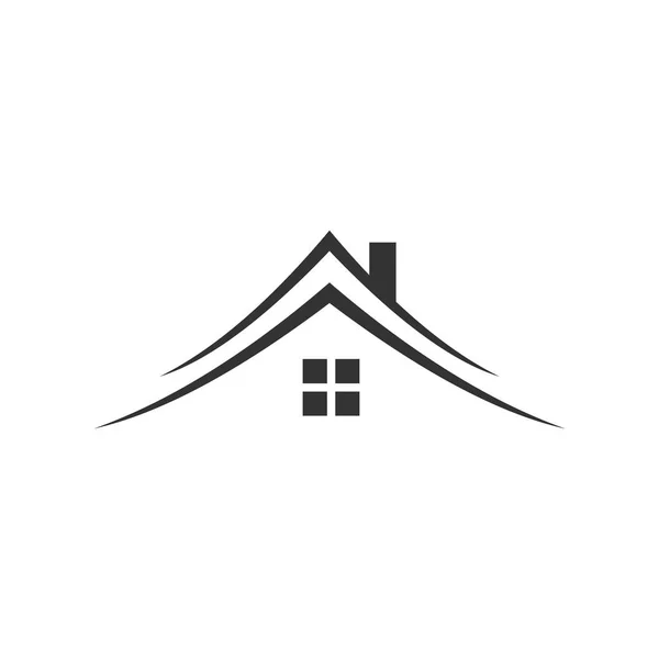 Logotipo Imobiliário Logotipo Casa Design Simples — Vetor de Stock