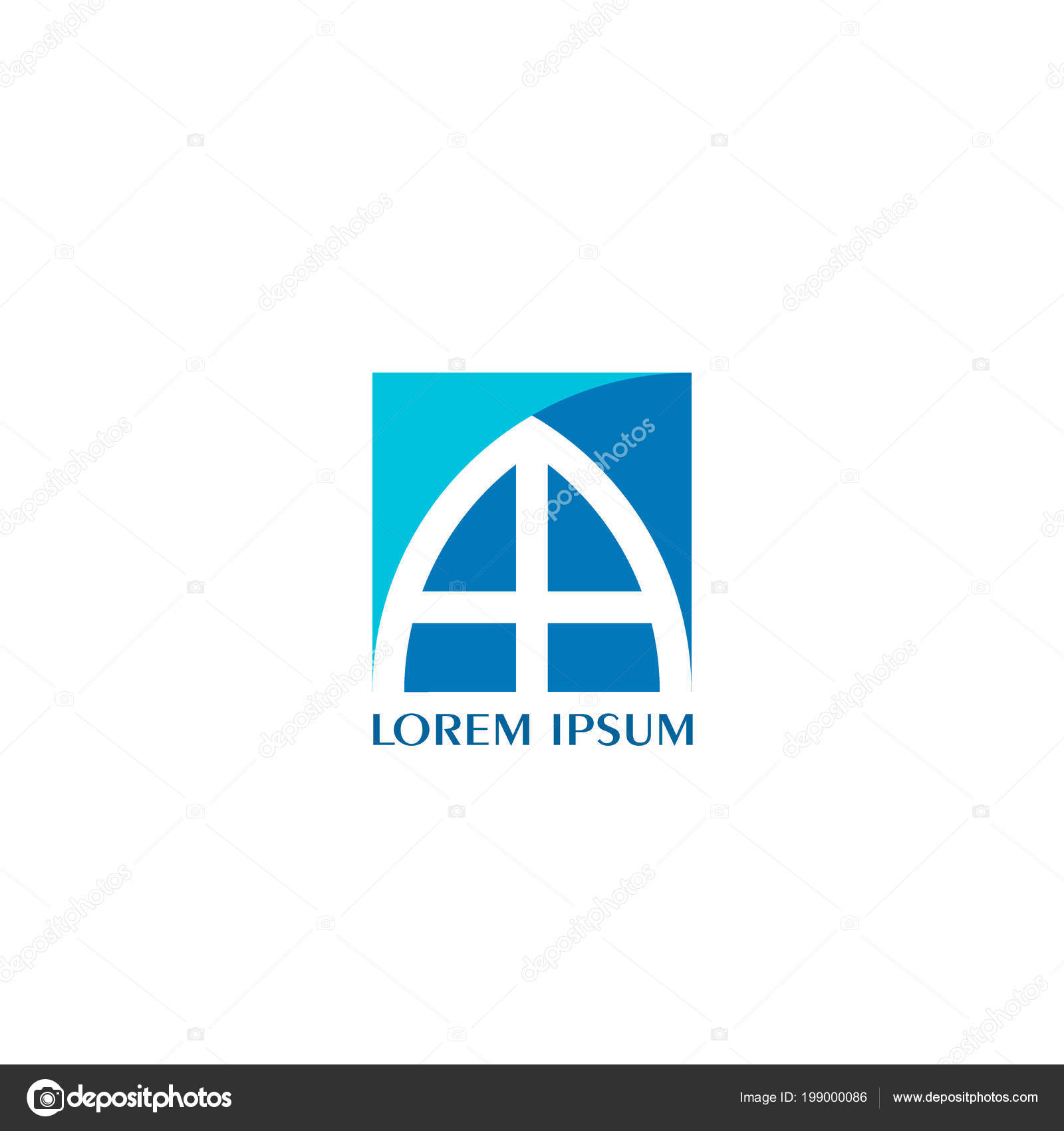 Window Logo Design Real Estate Logo Window Logo Design Origami Style Stock Vector C Muslihalamin 199000086