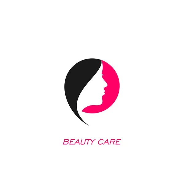 Дизайн Логотипа Салона Красоты Икона Красоты Волос — стоковый вектор