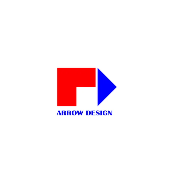 Arrow Logo Design Простой Дизайн Логотипа — стоковый вектор