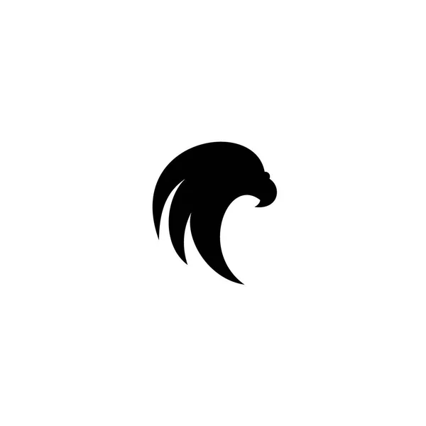 Icône Tête Aigle Logo Silhouette Aigle Design — Image vectorielle