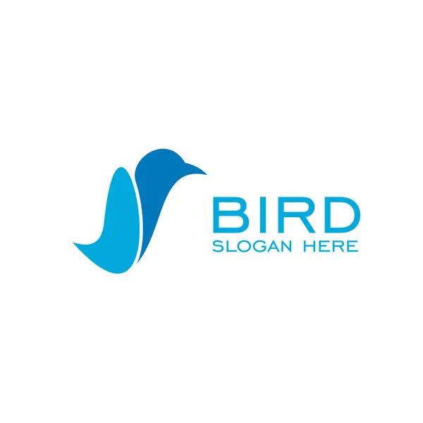 Projekt Logo Proste Ptak Projekt Graficzny Ikona Wektor — Wektor stockowy
