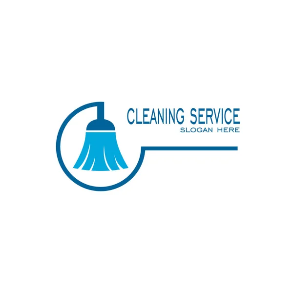 Projeto Logotipo Sala Logotipo Serviço Limpeza Ícone Vetor —  Vetores de Stock