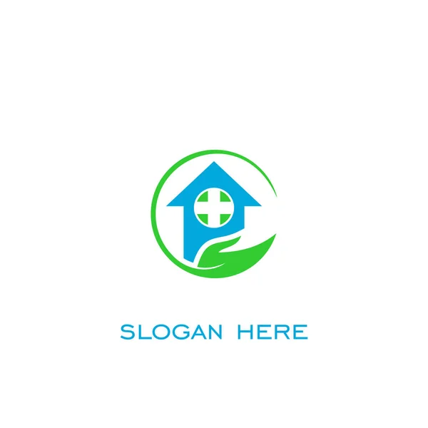 Home Medical Logo Healthcare Logo Vector — Stock Vector