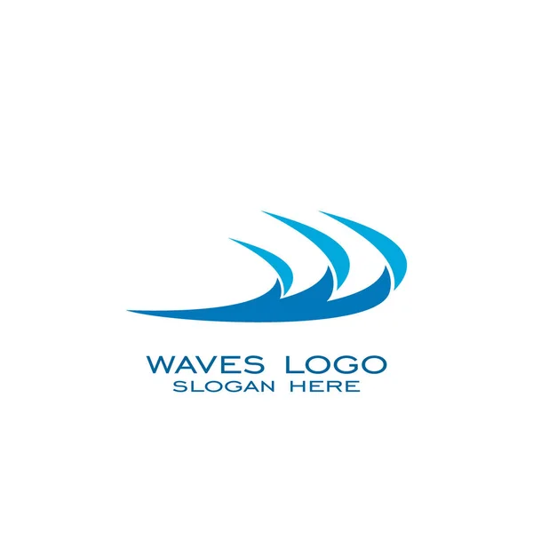 Wektor Logo Wave Projektowanie Creative Logo — Wektor stockowy