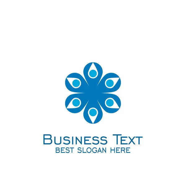 Teamarbeit Logo Design Menschen Gruppe Logo Business Logo Design — Stockvektor