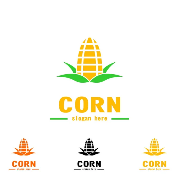 Corn Logo Design Creative Logo Graphic Design — Stock Vector