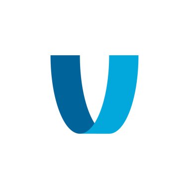 U harfi logo vektör tasarımı.