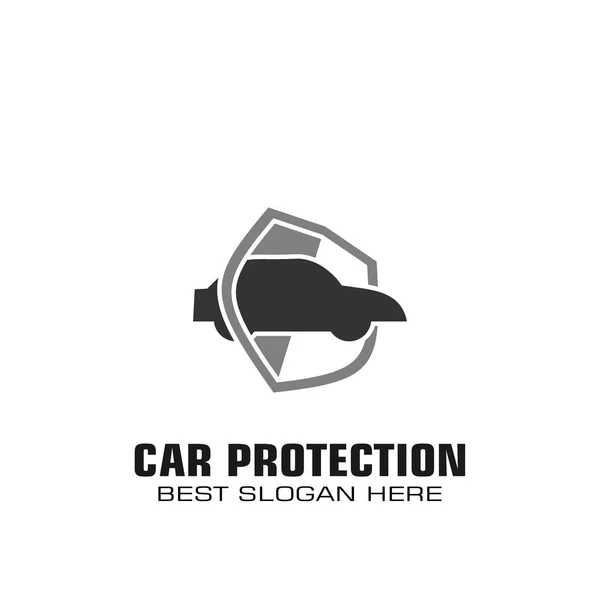 Logotipo Proteção Carro Modelo Gráfico Logotipo Tecnologia Proteção Carro —  Vetores de Stock