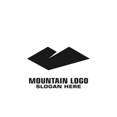 Dağ logo vektör, dağ grafik logo şablonu, 