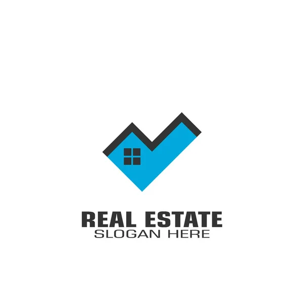 Logotipo Imobiliário Design Logotipo Marca Casa — Vetor de Stock
