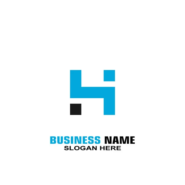 Carta Modelo Logotipo Gráfico Logotipo Gráfico Quadrado Design Plano — Vetor de Stock